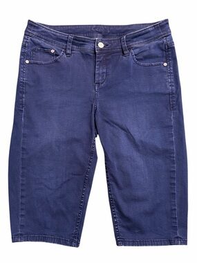 Tommy Bahama Clam Digger Denim Blue Jean Shorts Size 10